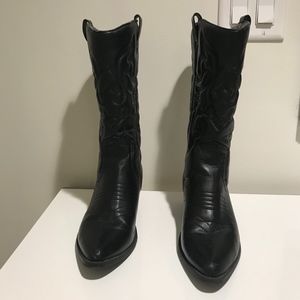 Cowboy Western Black Boots
